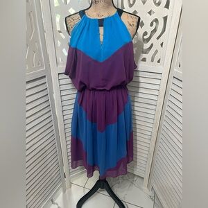 Vince Camuto Sleeveless Blocked Color Dress Size 6